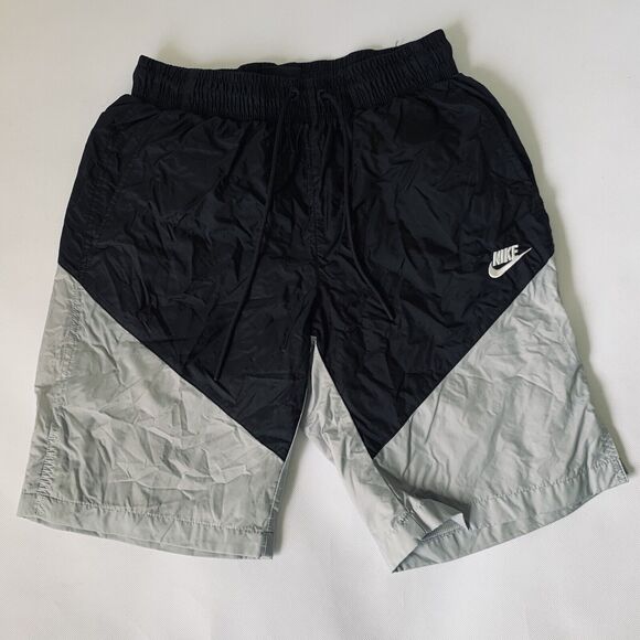 Nike Sportswear Windrunner Short Men S Black Gray Polyamide Nylon Track Run Gym - Picture 3 of 14